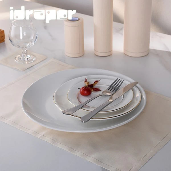 Discount Personalized White Dinner Napkins