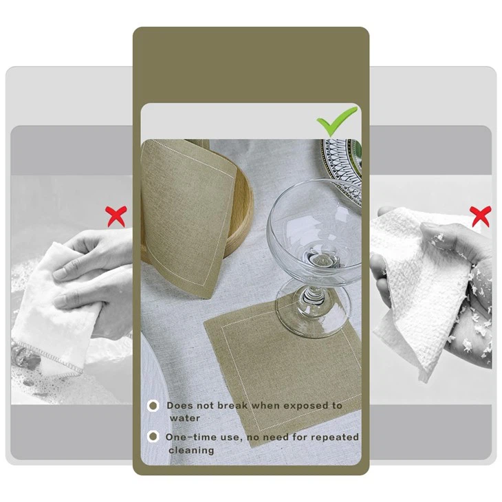 Light Pink Disposable Cotton Placemat high quality