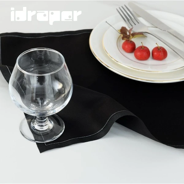Buy Black Linen Napkins